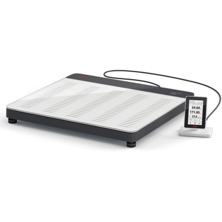 PÈSE-PERSONNE ÉLECTRONIQUE AVEC PLATEAU EN VERRE - SECA 651