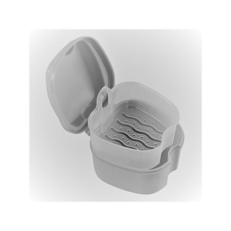 BOITE A DENTIER BLANC AVEC EGOUTTOIR