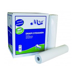 DRAPS D'EXAMENS 135 FMTS 50X35CM OUATES BLANCS LISSE 2X18GR/M2