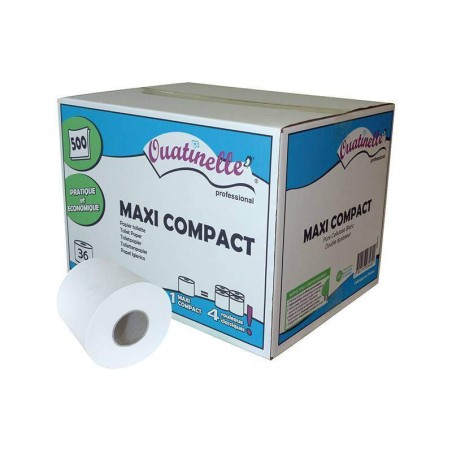 PAPIER TOILETTE ROULEAUX MAXI COMPACT 60 M EXTRA BLANC