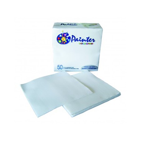 SERVIETTES DE TABLE GAMME SAMBA 38X38CM OUATE 2PLIS BLANCHE