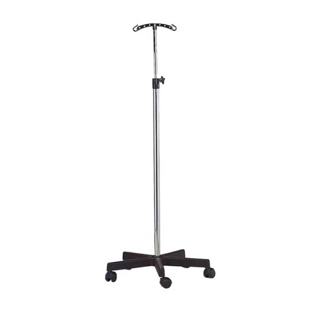 PORTE-SÉRUM 320 2 CROCHETS - BASE ABS NOIR