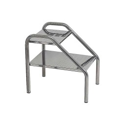 MARCHEPIED TUBE ROND EN INOX