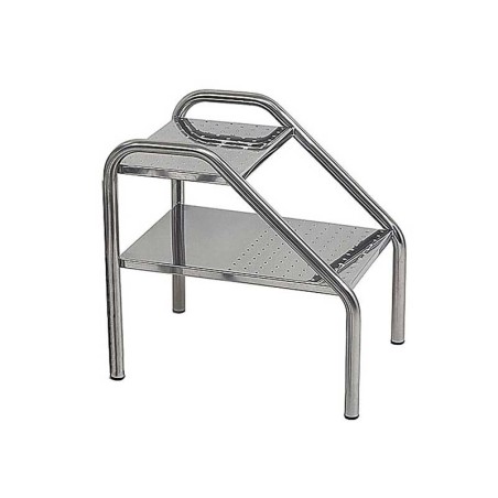 MARCHEPIED TUBE ROND EN INOX